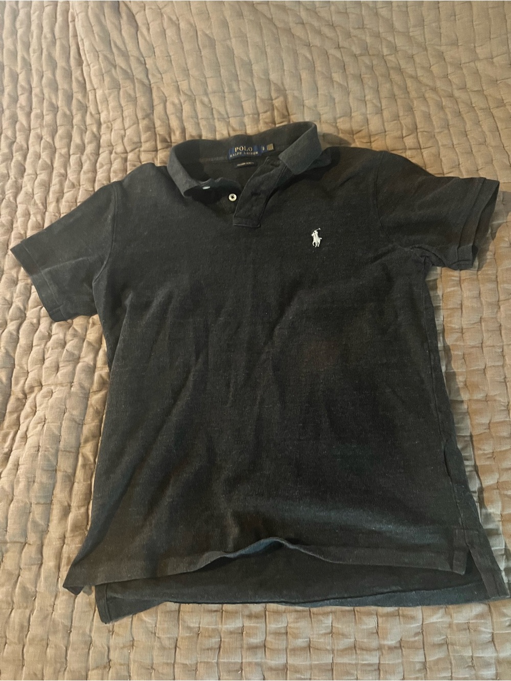 Ralph Lauren Dark Gray Polo with Blue Label